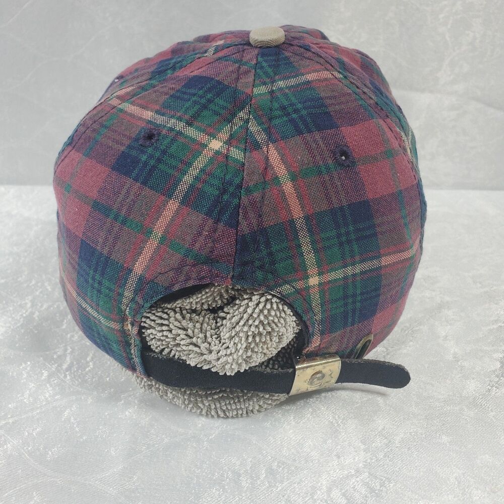 Vintage Eskimo Joe’s Stillwater OK Plaid Adjustable Strapback Baseball Hat Cap - Picture 3 of 6
